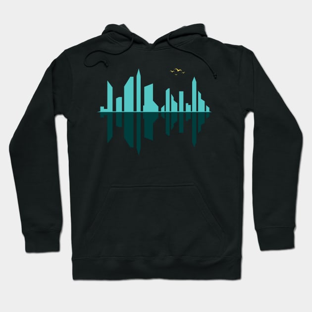 Reflection - Cityscape Hoodie by Rusty-Gate98